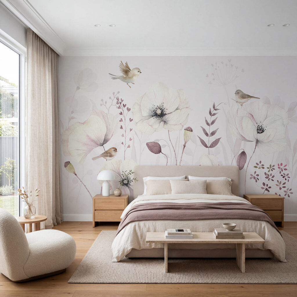 Păsărele printre flori pale — interior 2