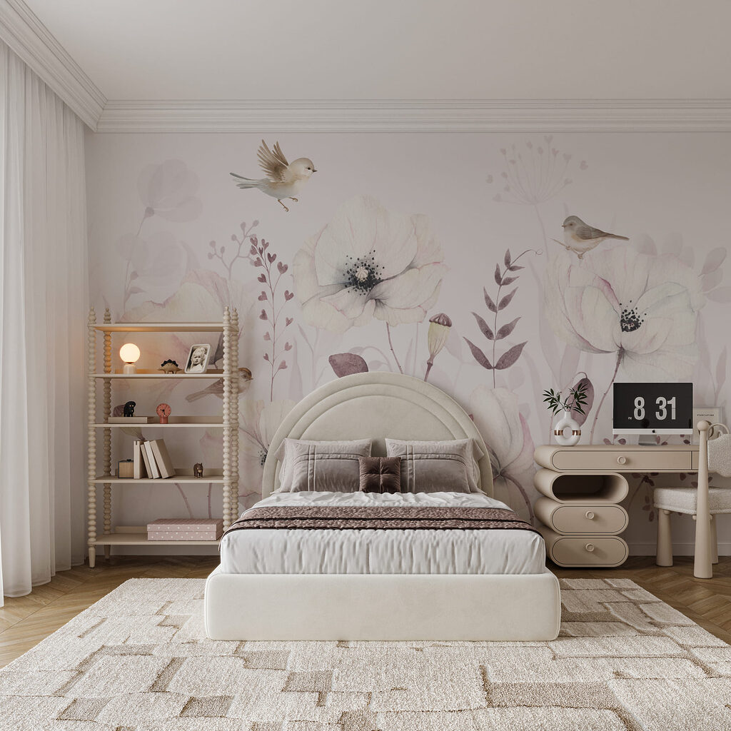 Păsărele printre flori pale — interior 3