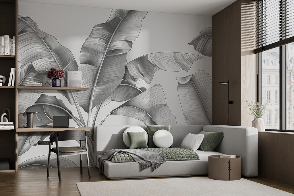 Frunze mari curbate — interior 1
