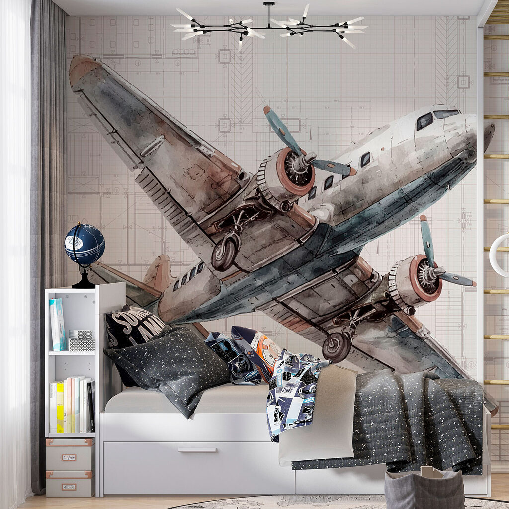 Avion vechi în linii — interior 2