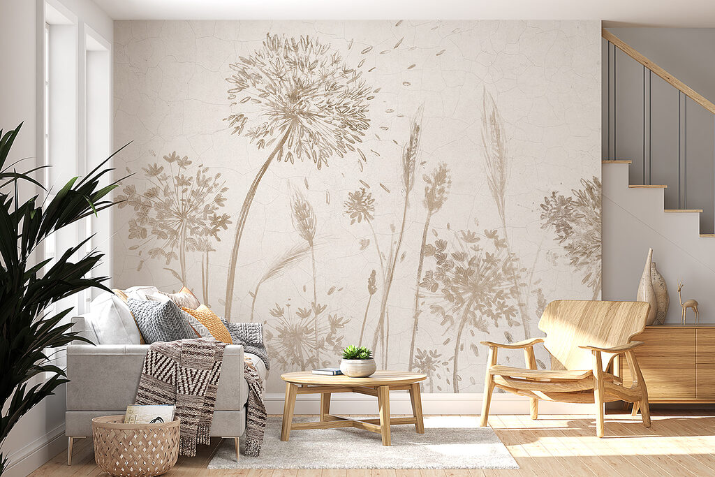 Flori uscate în bej — interior 6