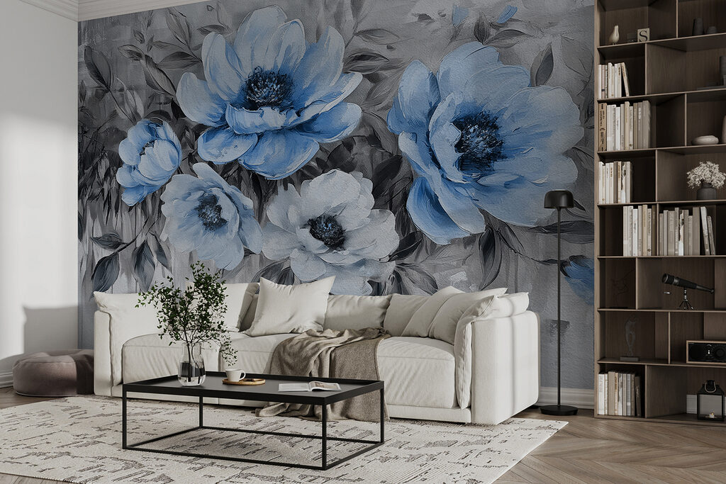Flori peste vopsea scursă — interior 2