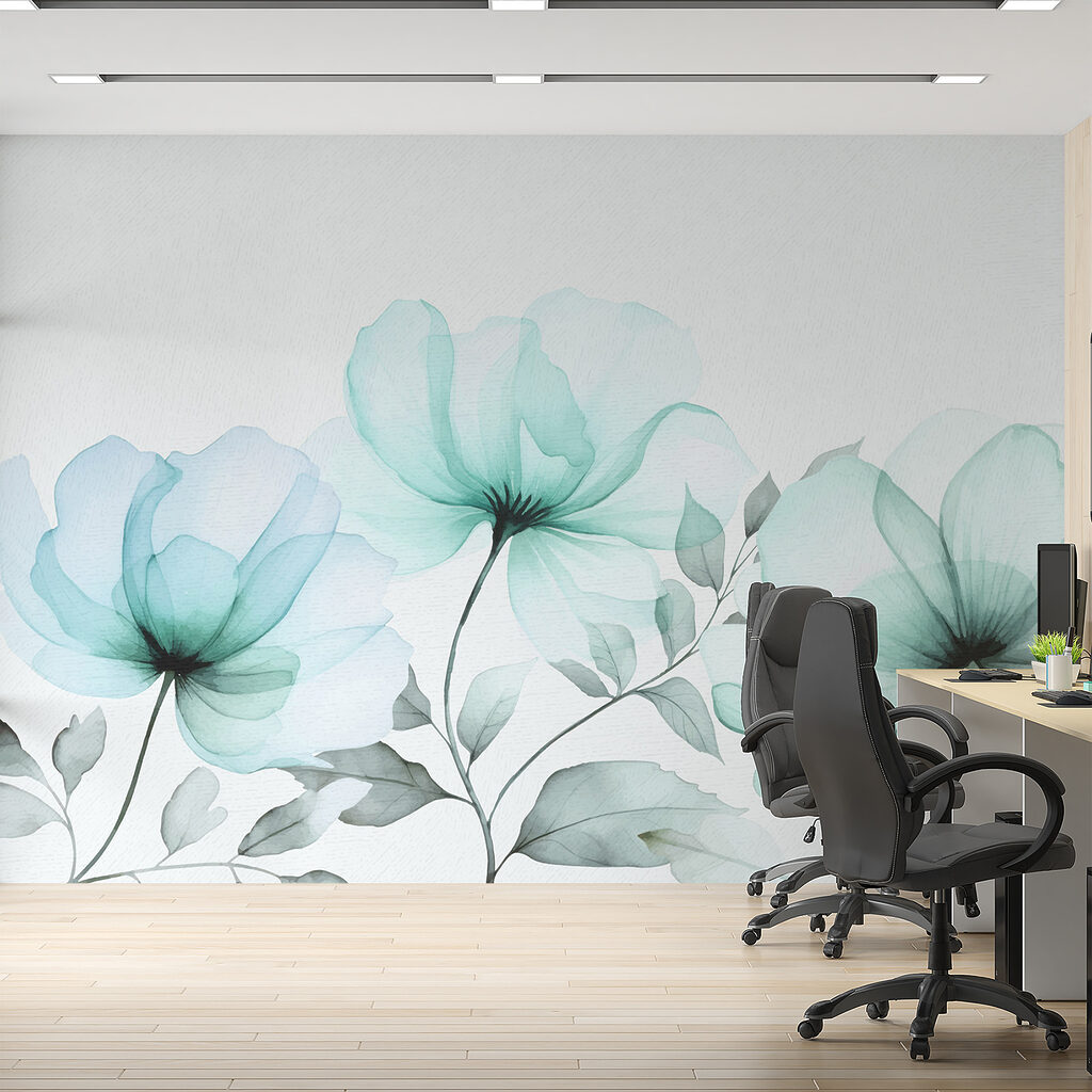 Flori deschise pe tulpini — interior 2