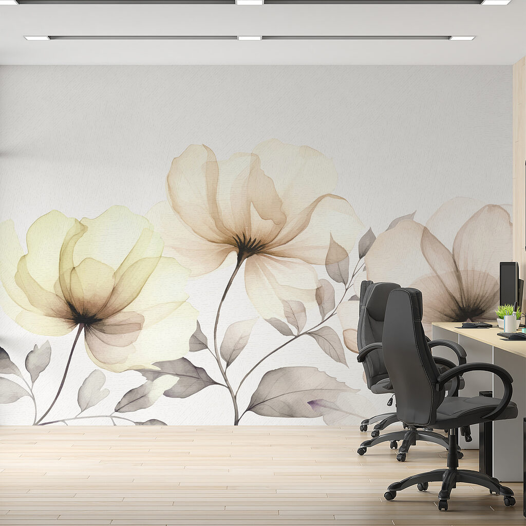 Flori deschise pe tulpini — interior 2