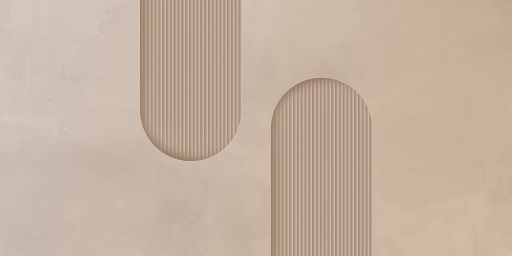 Două benzi cu caneluri — design complet