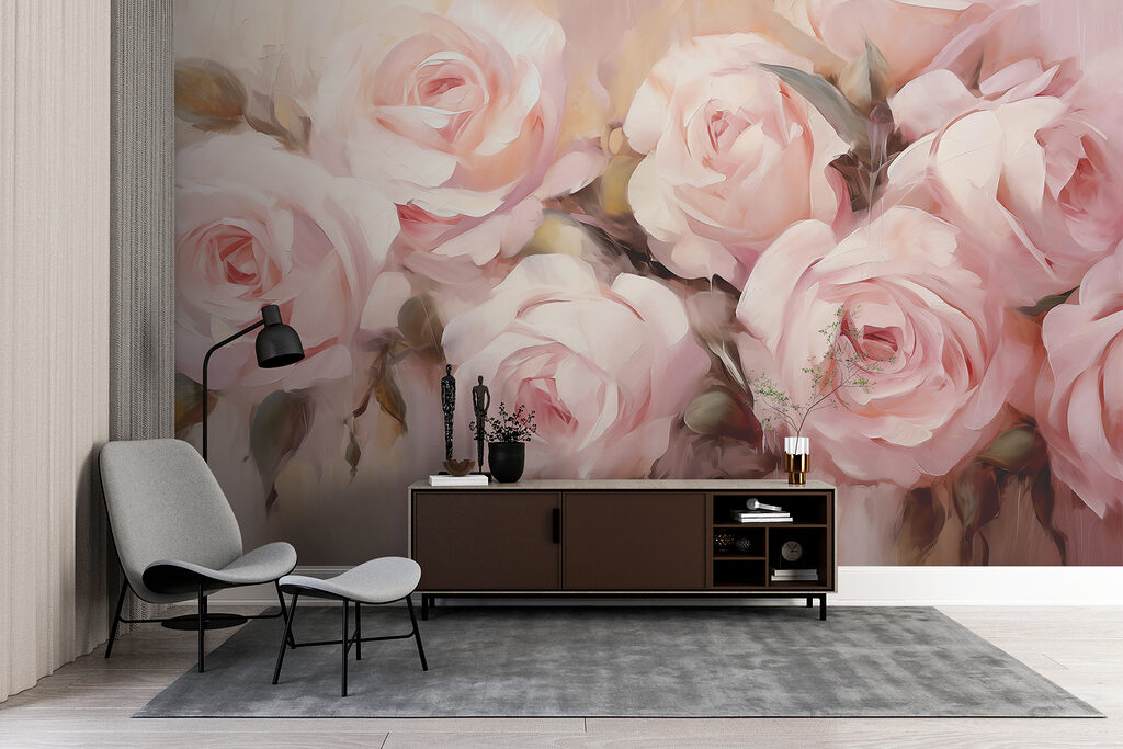 Trandafiri în tușe delicate — interior 2