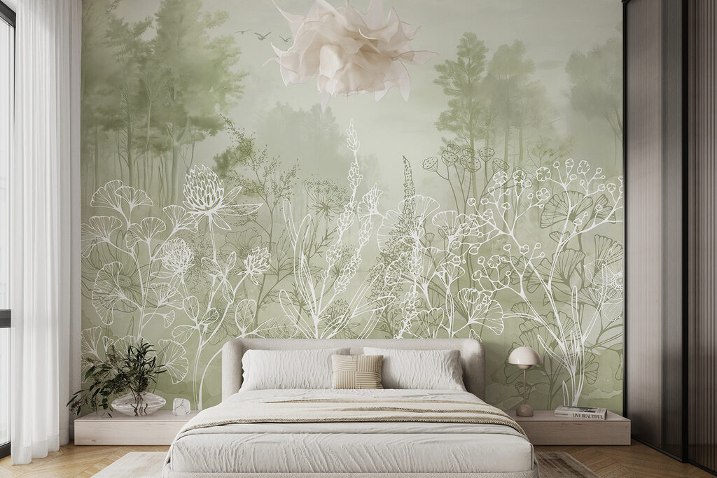 Contururi florale în ceață — interior 1