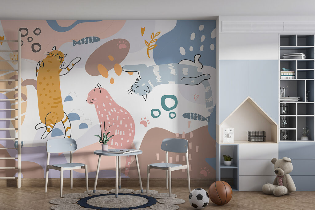 Pisici printre culori — interior 5