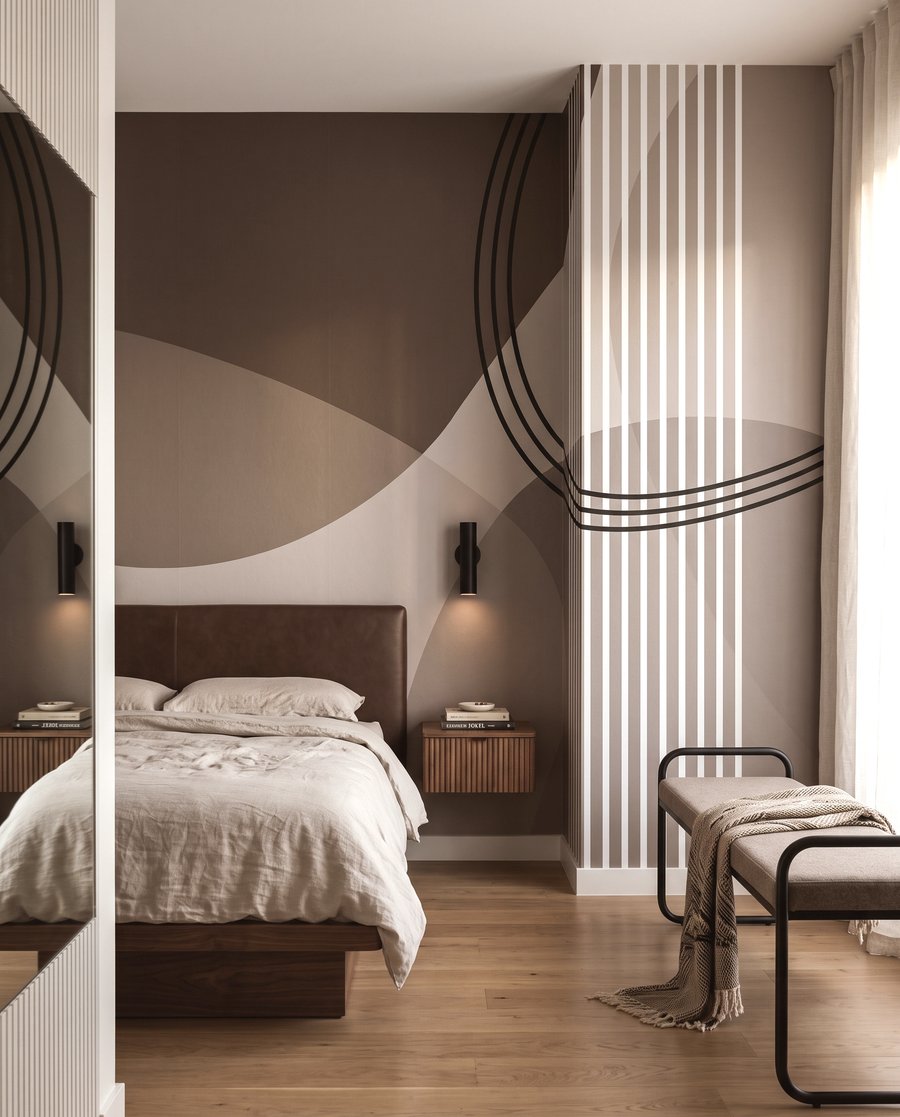Linii curbe și dungi — interior 1