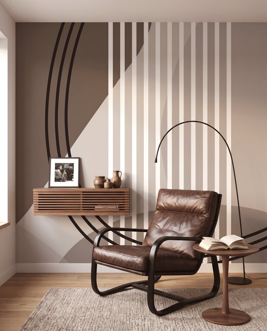 Linii curbe și dungi — interior 3