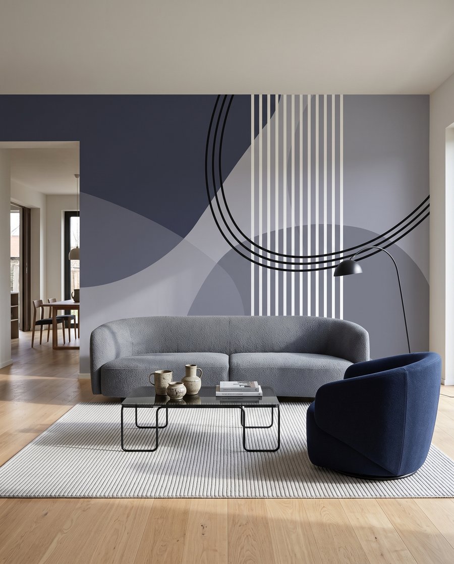 Linii curbe și dungi — interior 2