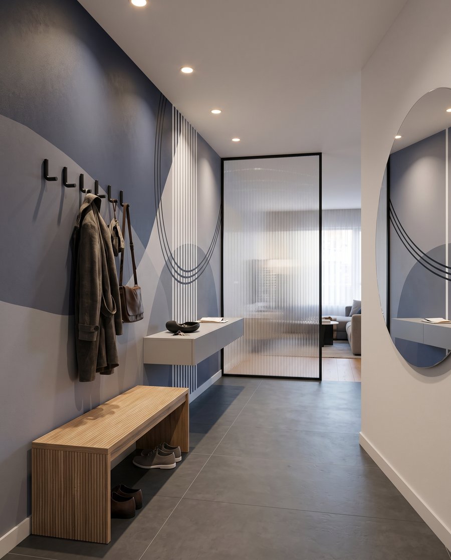 Linii curbe și dungi — interior 3