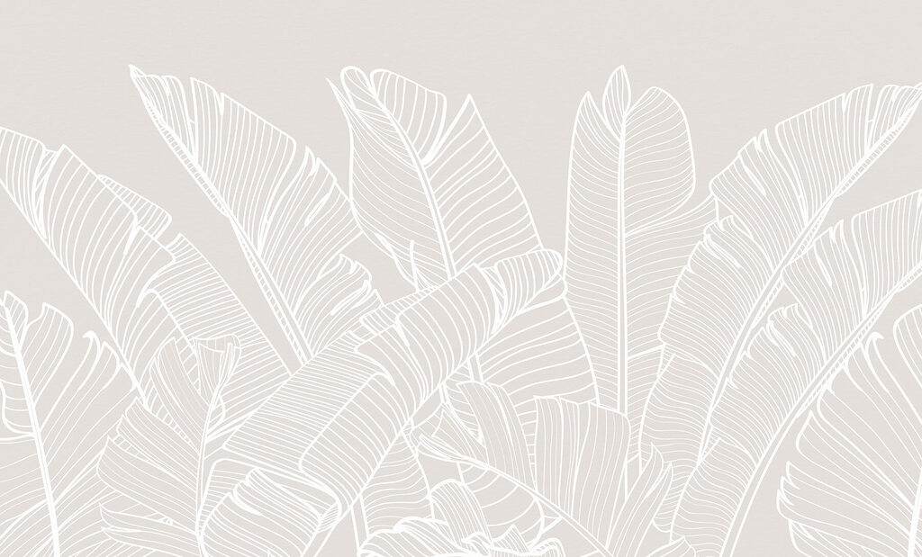 Frunze albe pe nisip — design complet