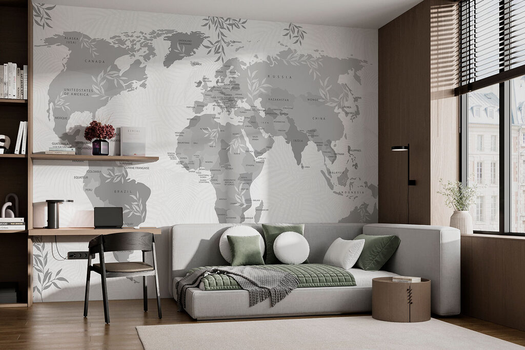Harta lumii cu frunze — interior 1