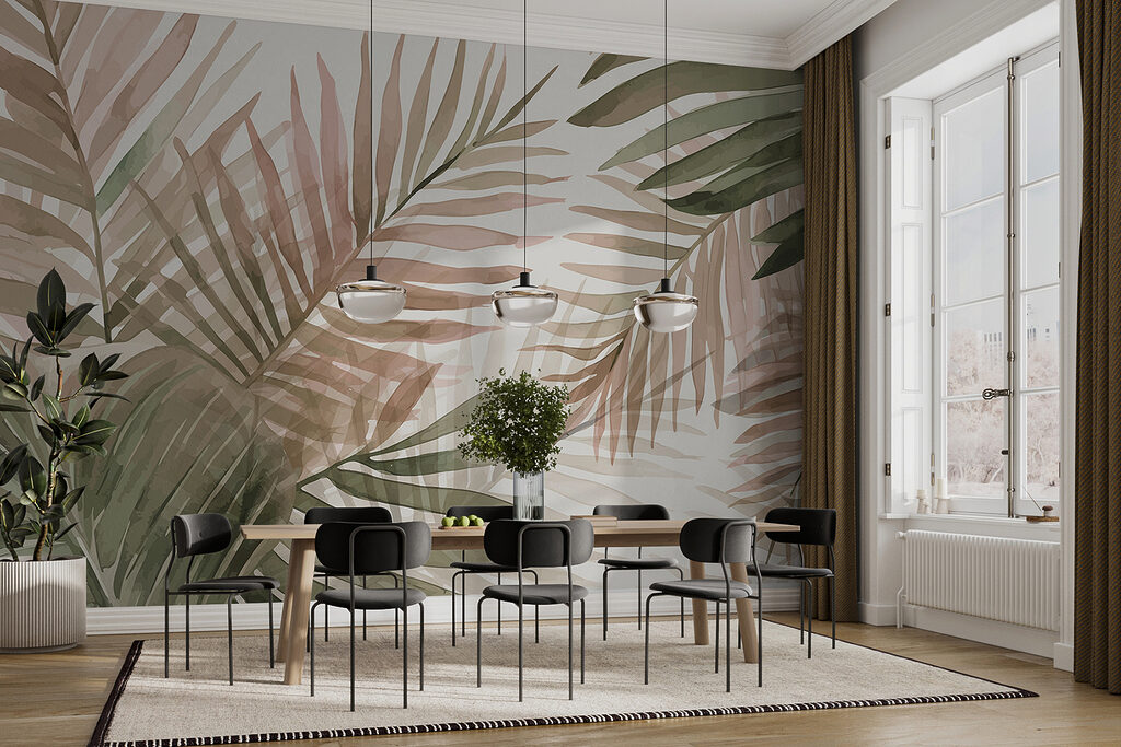 Palmieri verde-măsliniu și roz — interior 6