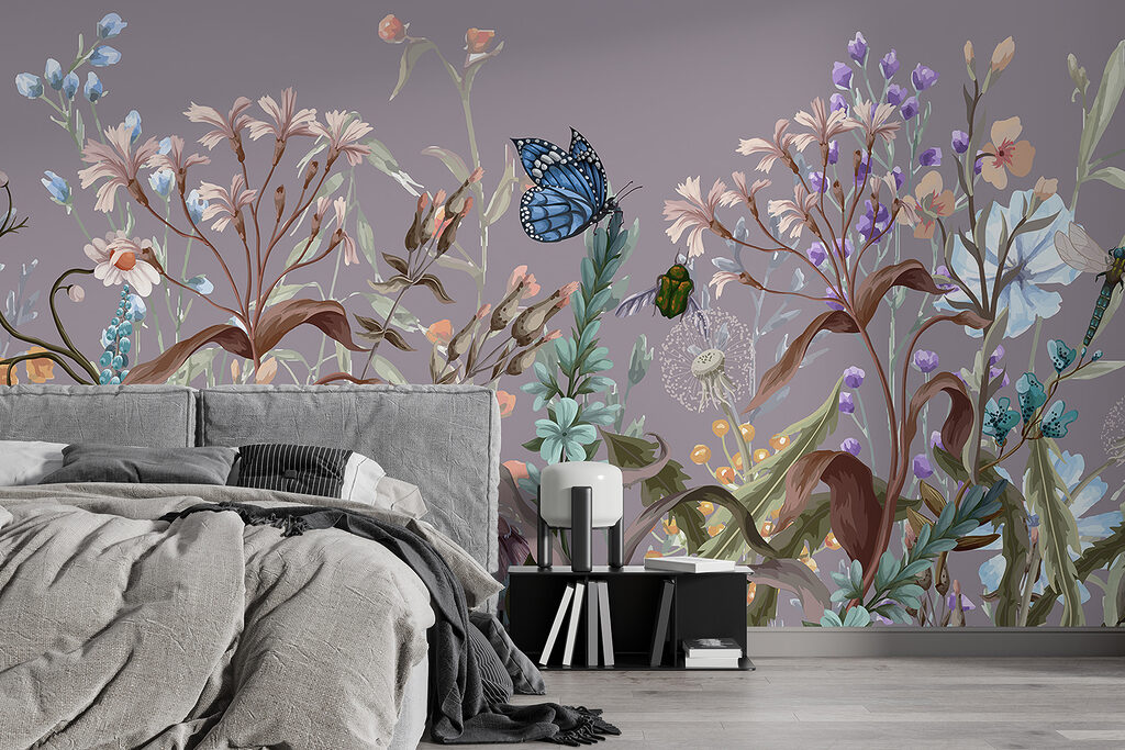 Fluturi printre tulpini florale — interior 2