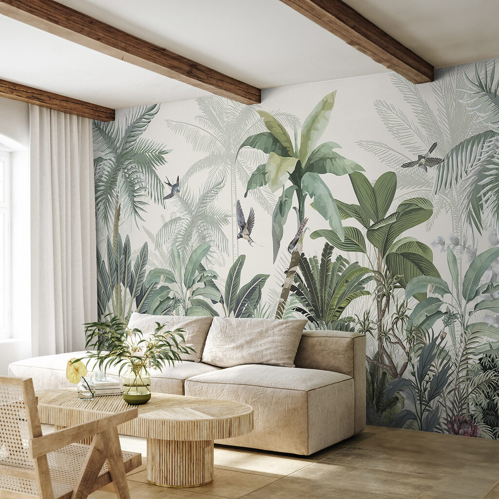 Păsări printre plante tropicale — interior 2