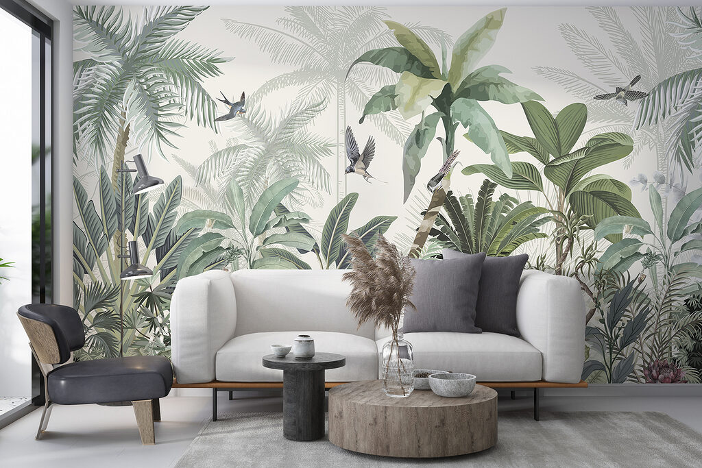 Păsări printre plante tropicale — interior 5
