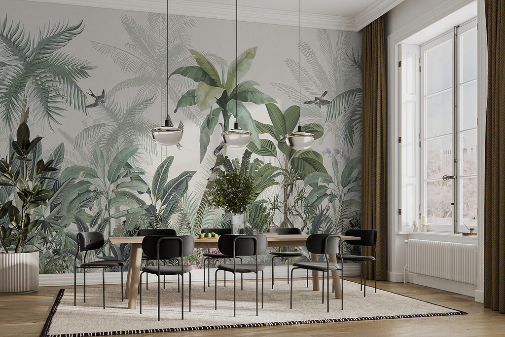 Păsări printre plante tropicale — interior 6