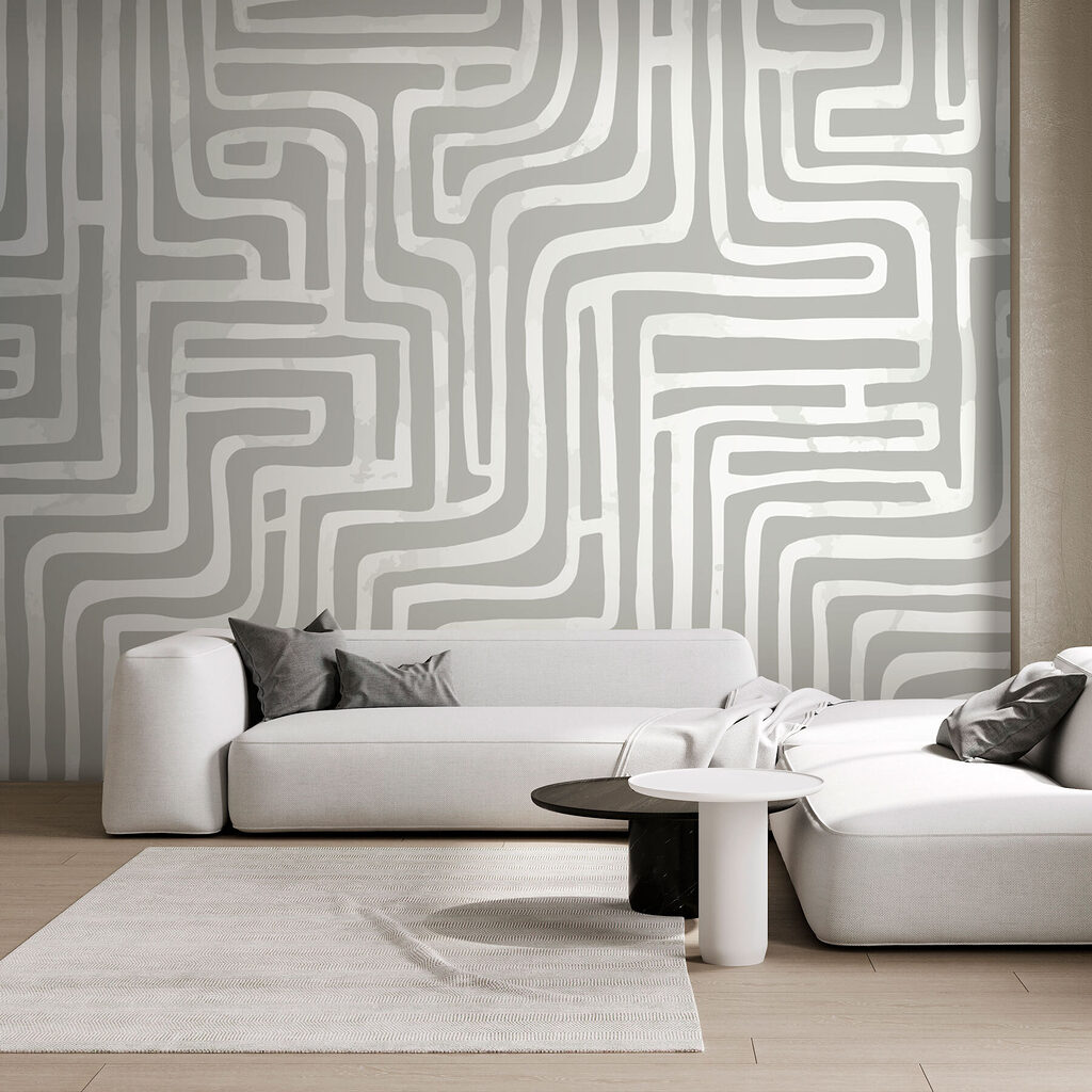 Linii albe sinuoase — interior 2