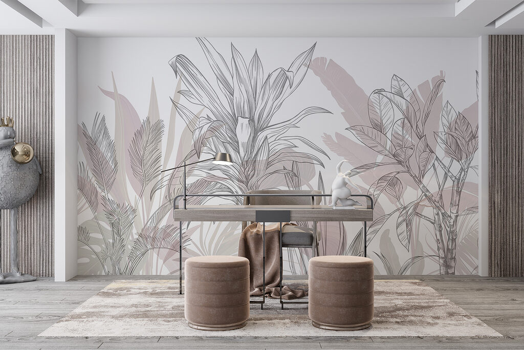 Plante tropicale în schiță — interior 6