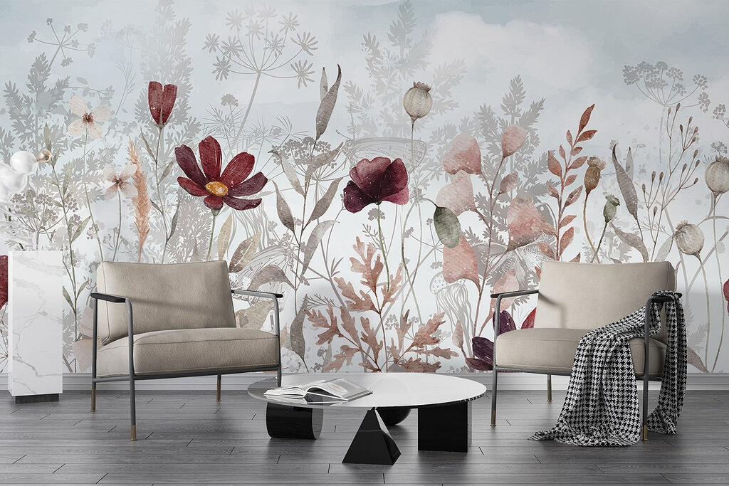 Flori bordo printre ierburi — interior 4