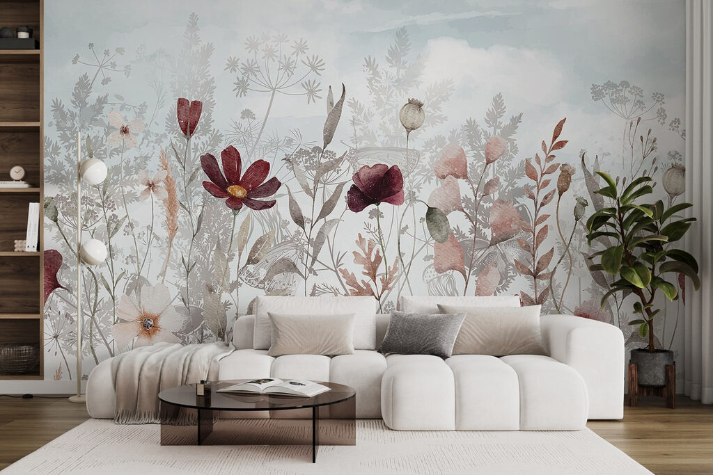 Flori bordo printre ierburi — interior 5