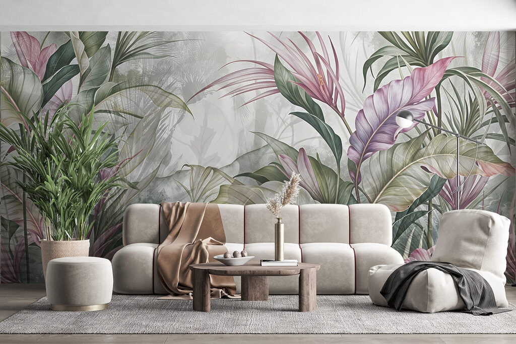 Frunze lungi, accente roz — interior 5