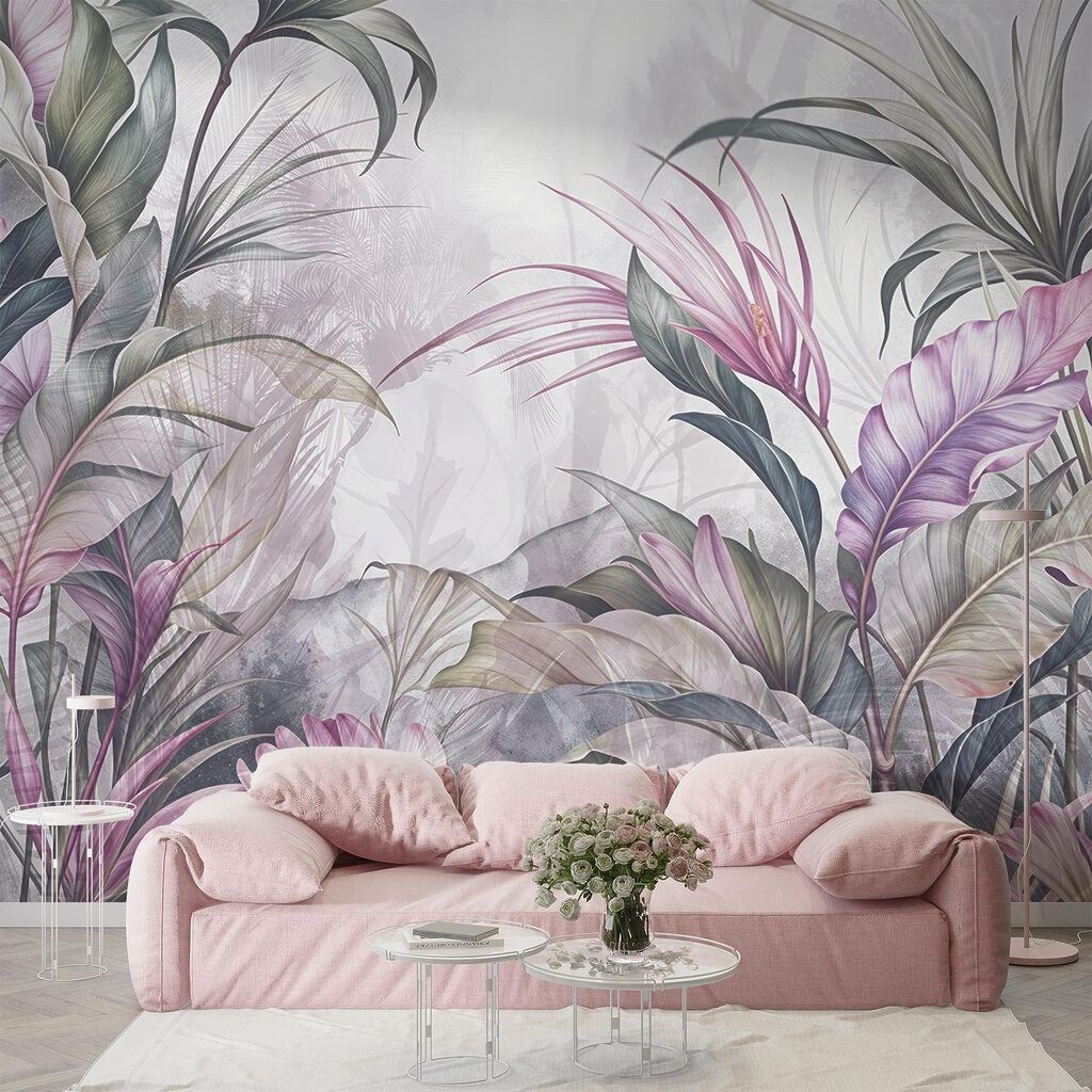Frunze lungi, accente roz — interior 5