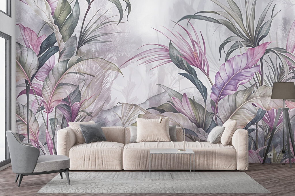 Frunze lungi, accente roz — interior 6
