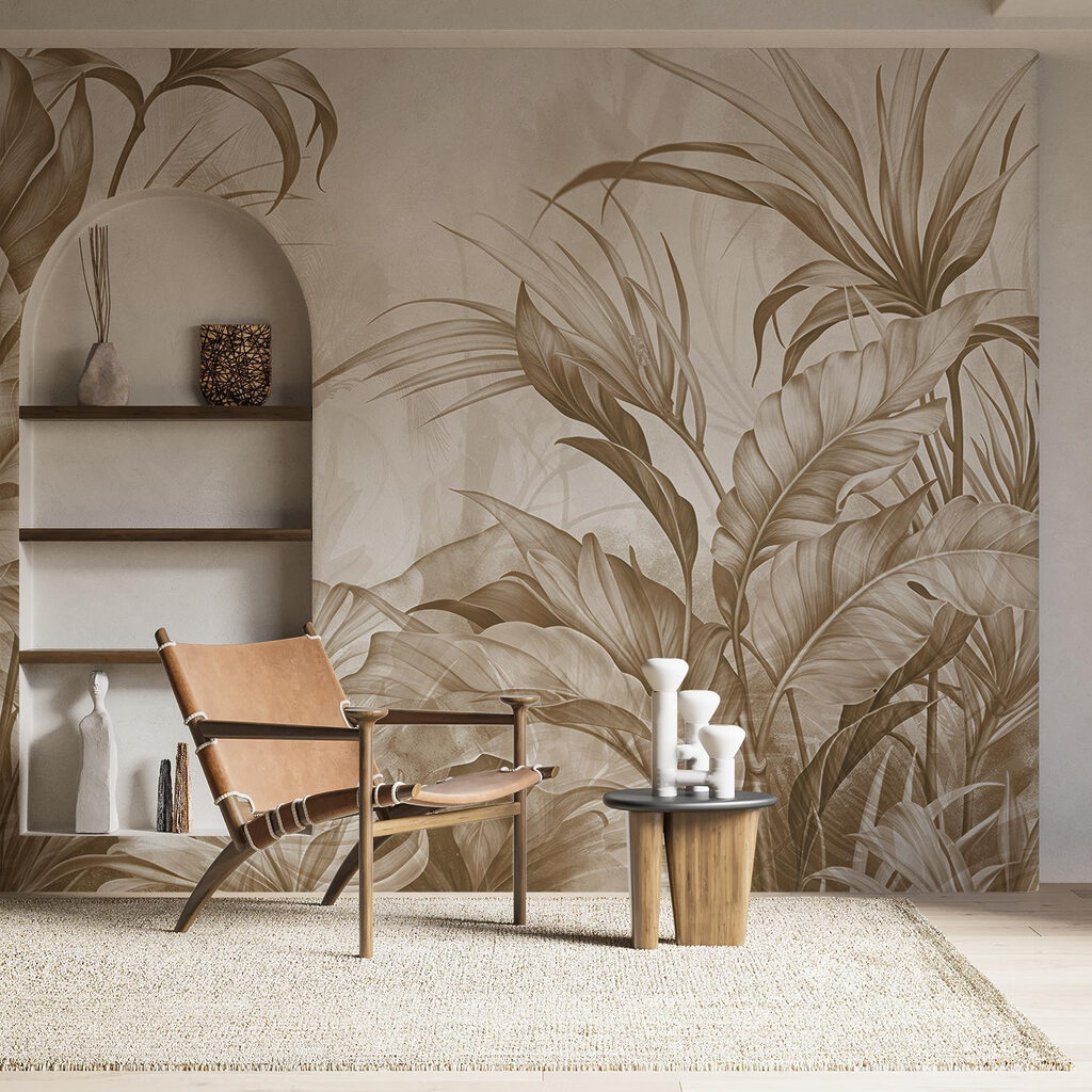 Frunze lungi, accente roz — interior 3