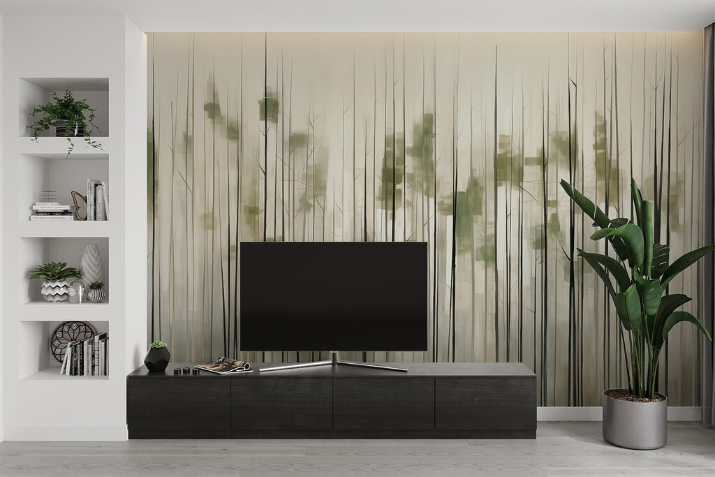 Tulpini verzi cu stropi — interior 1