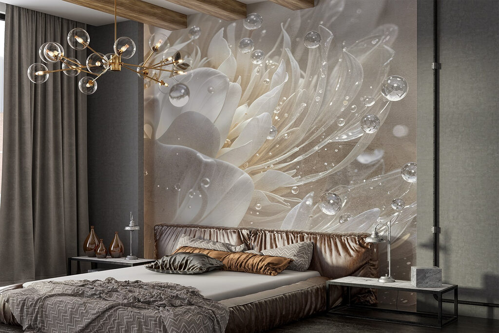 Floare strălucitoare cu picături — interior 1