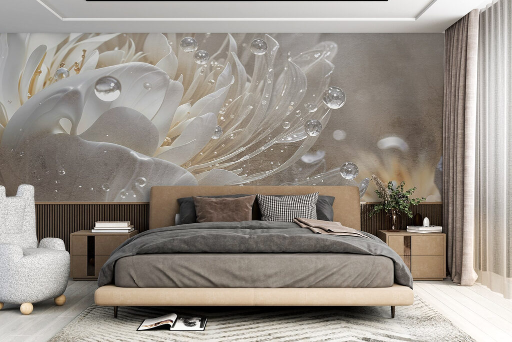 Floare strălucitoare cu picături — interior 4