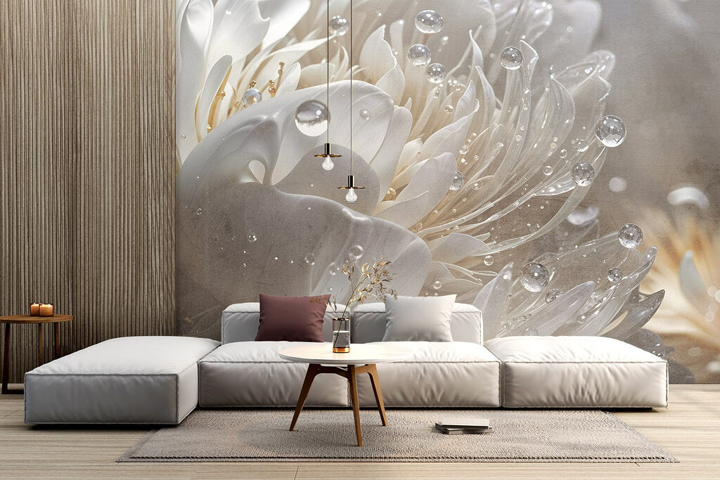 Floare strălucitoare cu picături — interior 6