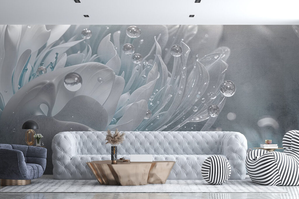 Floare strălucitoare cu picături — interior 4