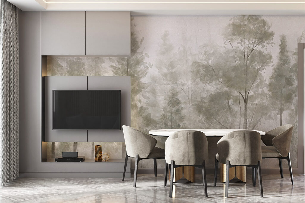 Copaci dispărând în ceață — interior 5