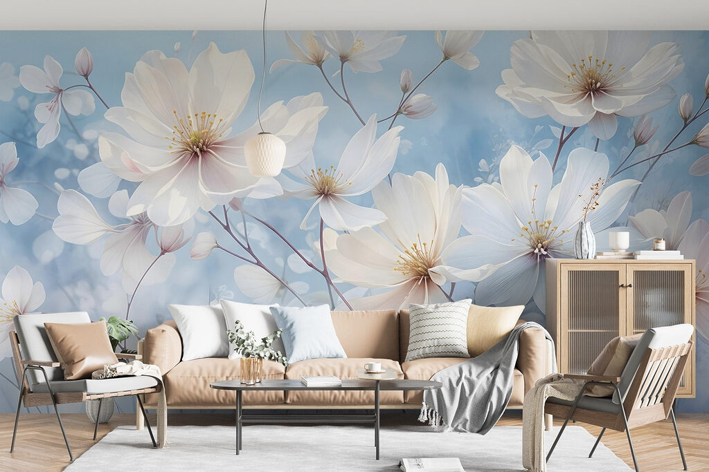 Flori albe pe cer — interior 5