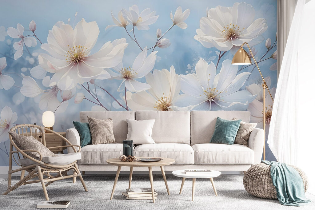 Flori albe pe cer — interior 6