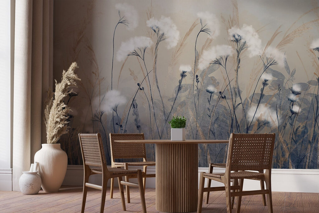 Iarbă fină, flori albe — interior 6