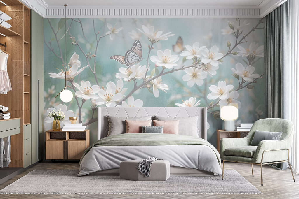 Fluturi pe ramuri înflorite — interior 1