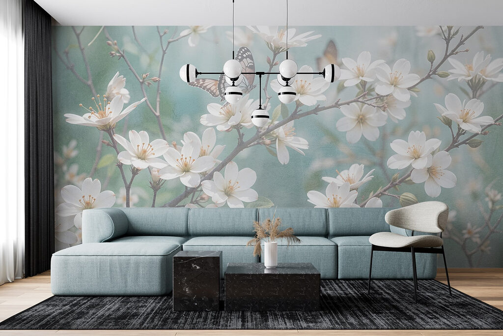 Fluturi pe ramuri înflorite — interior 4