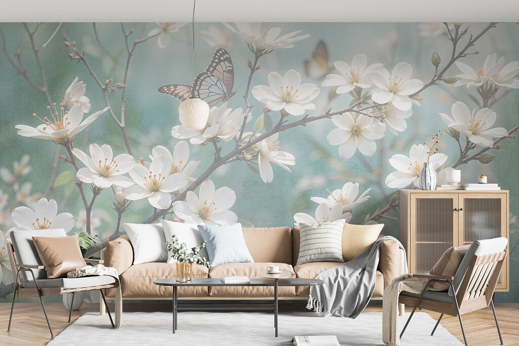 Fluturi pe ramuri înflorite — interior 5