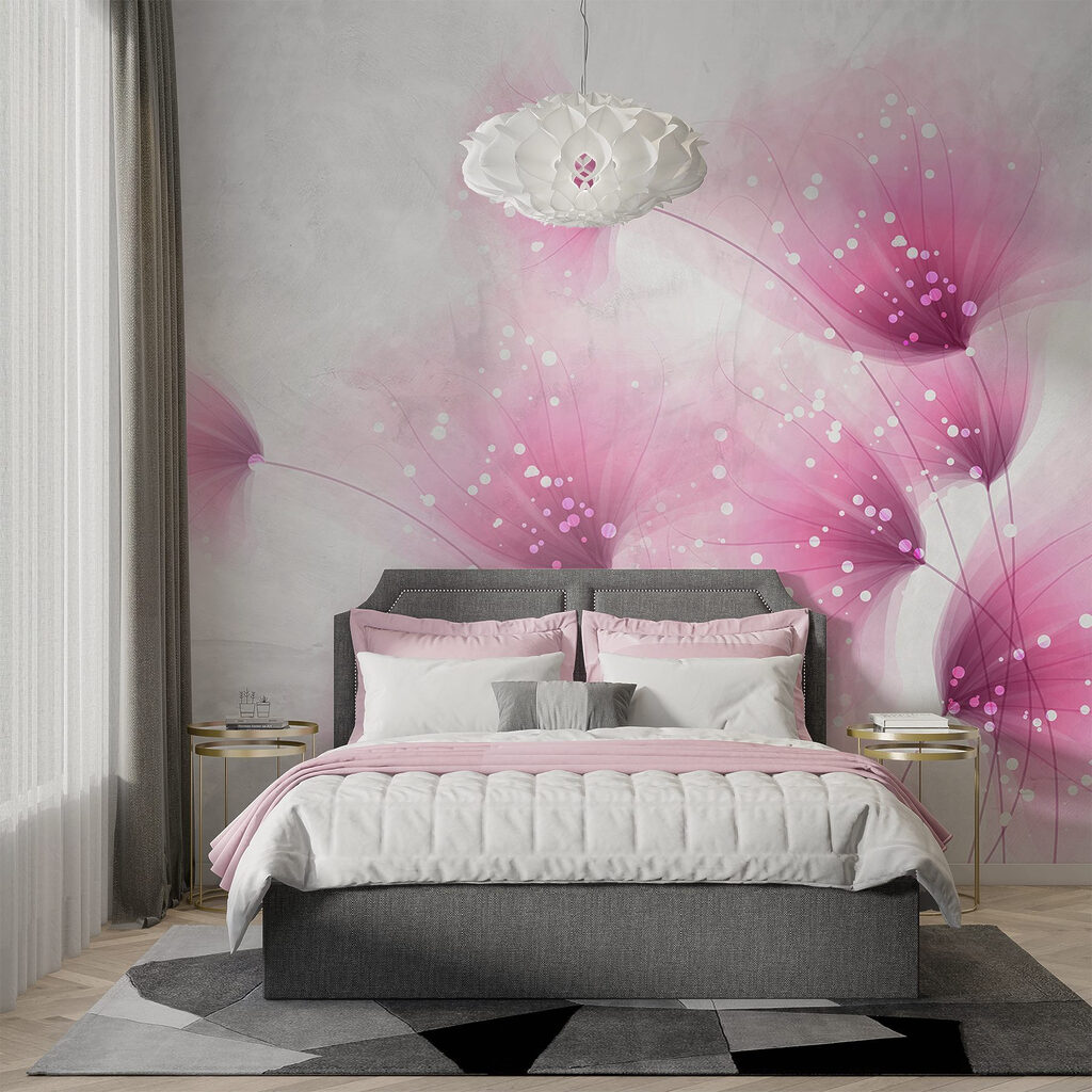 Flori pufoase roz — interior 2