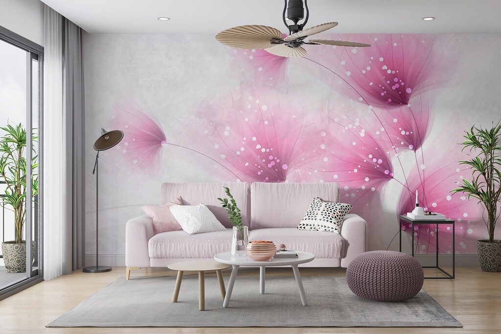 Flori pufoase roz — interior 5