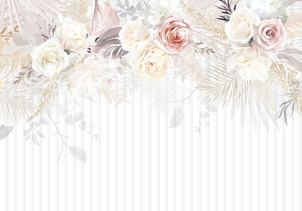 Trandafiri peste dungi fine — design complet