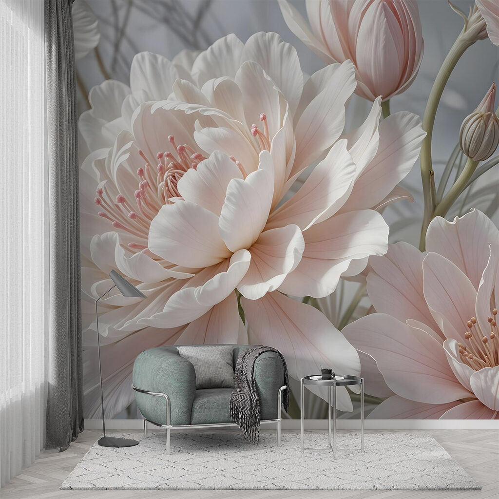 Floare albă în roz — interior 5