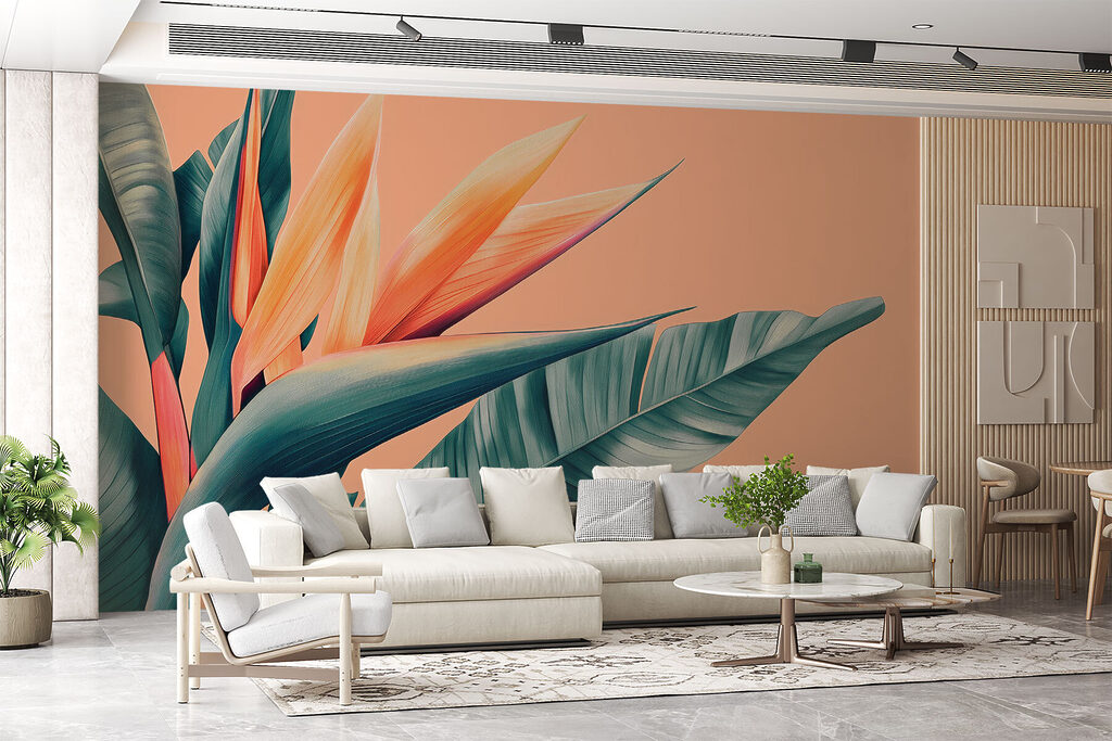 Floare tropicală pe piersică — interior 3