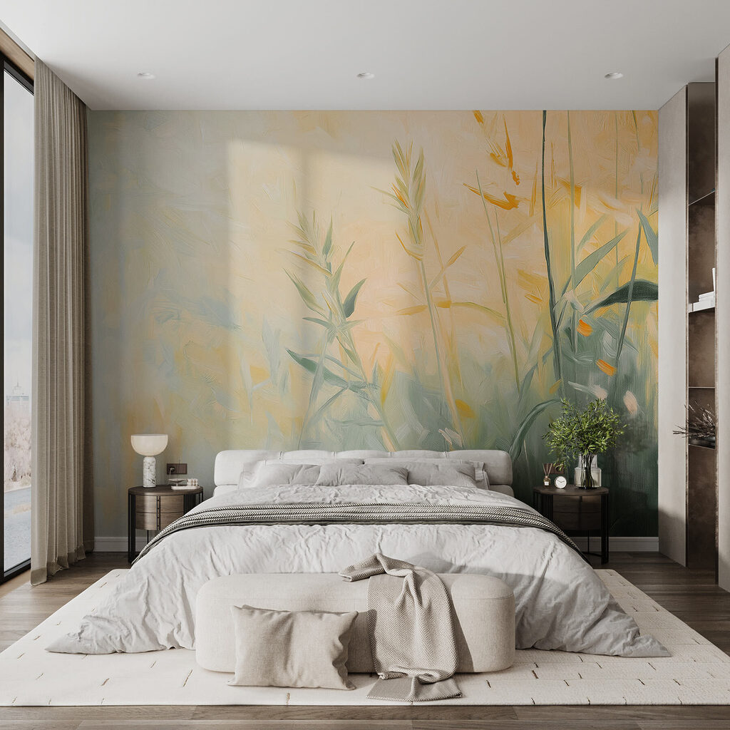 Tulpini galbene pe verde — interior 1
