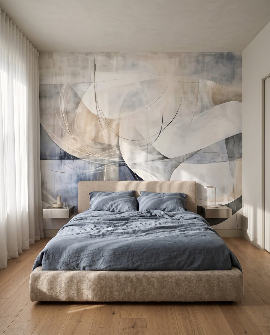Arcuri peste forme transparente — interior 2